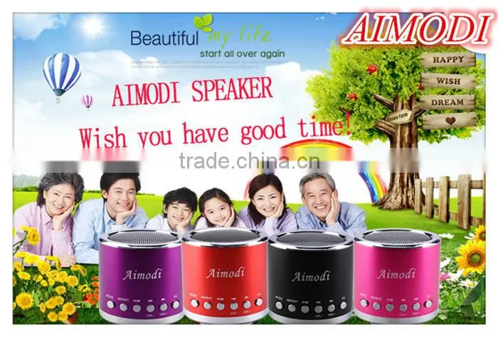 Multic-function mini speaker, Moblie mini speaker support FM function with induction function MN-02