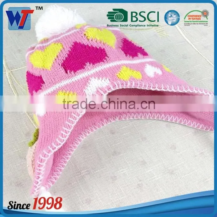 custom cotton slouchy embroidery for kids red knit cap for sale