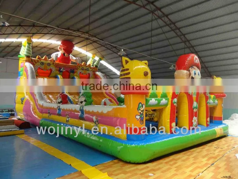 The inflatable cartoon bouncy castle commerical/used bouncy castle blower
