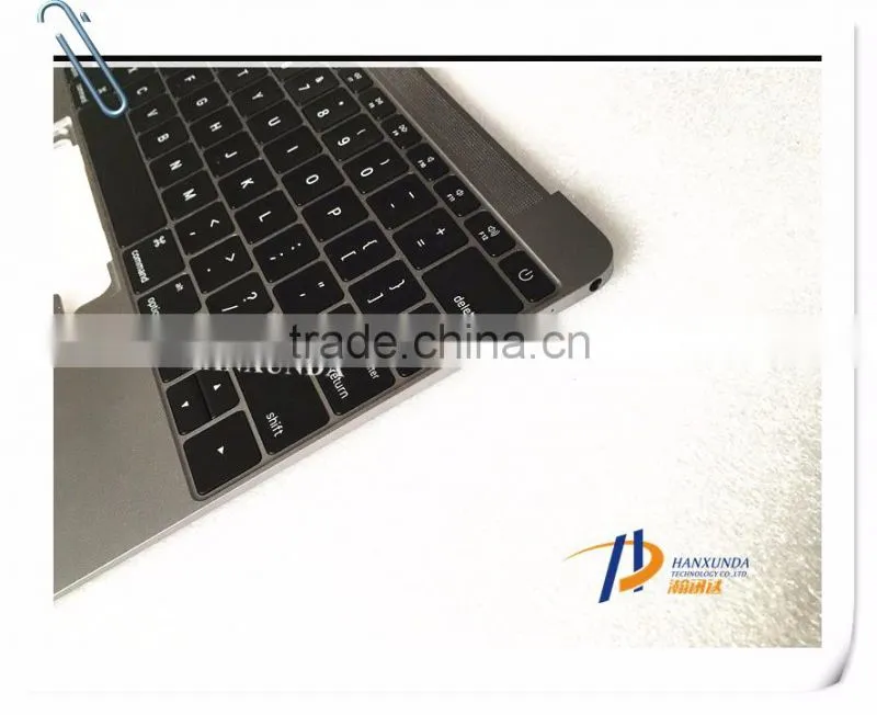 Wholesale Original Gray Topcase with US Layout keyboard for MacBook 12" A1534 palmrest