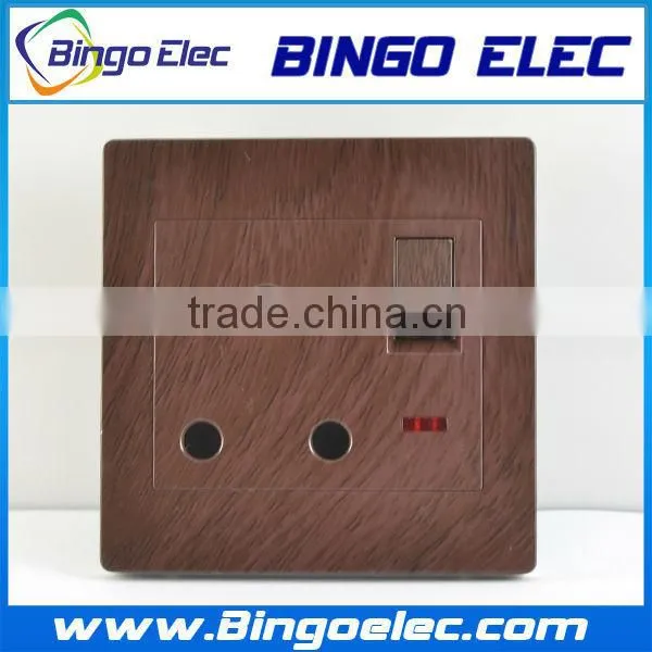 wooden switch and socket