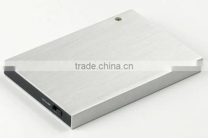 2.5" Portable HDD Enclosure with data write protected function and tool free(Aluminum Alloy)