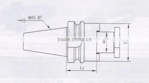 BT face mill arbors