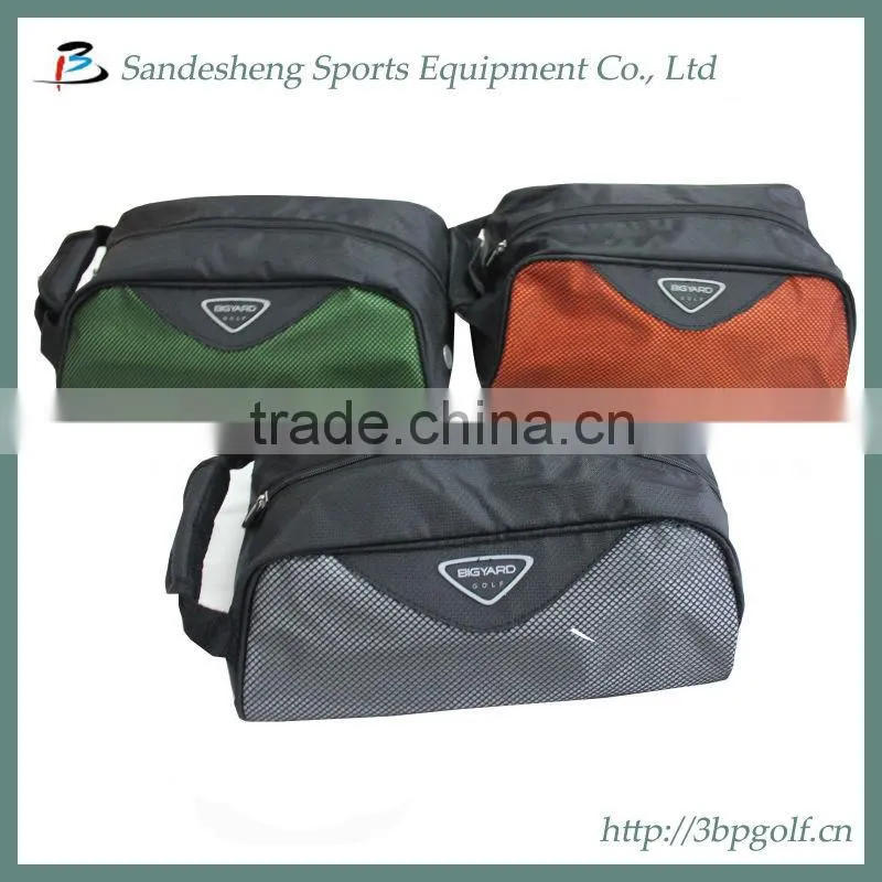custom pu leather golf shoe bags