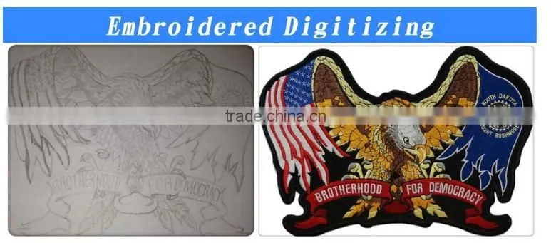 Hot Sale Angel Wings Custom Embroidery Patch For Clothing