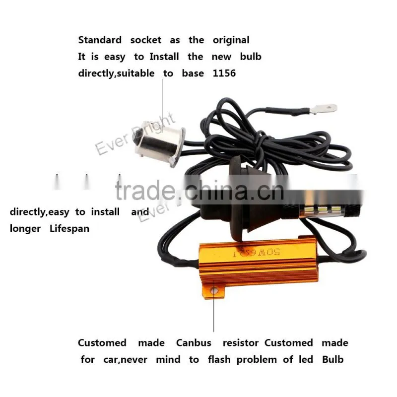 1set/2pcs auto lighting 4014 60smd canbus led auto light led bulbs led drl turn signal light