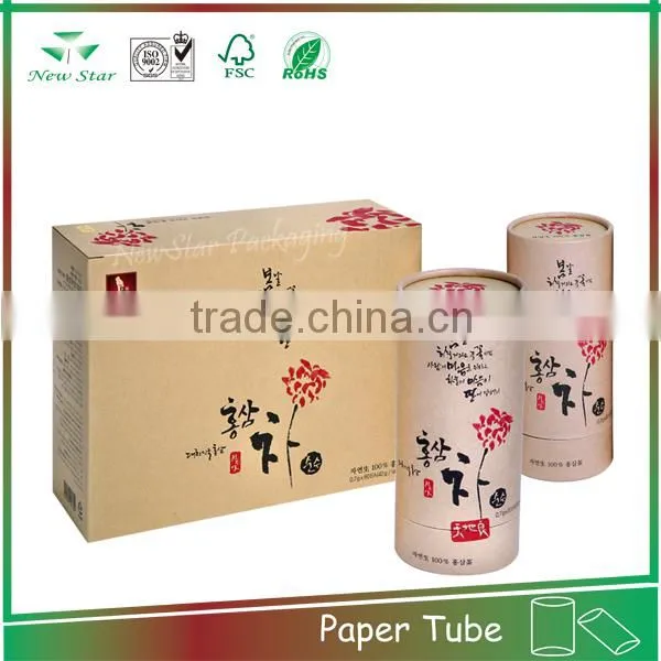 china supplier wholesale round cardboard paper tube cans,paper tube gift box