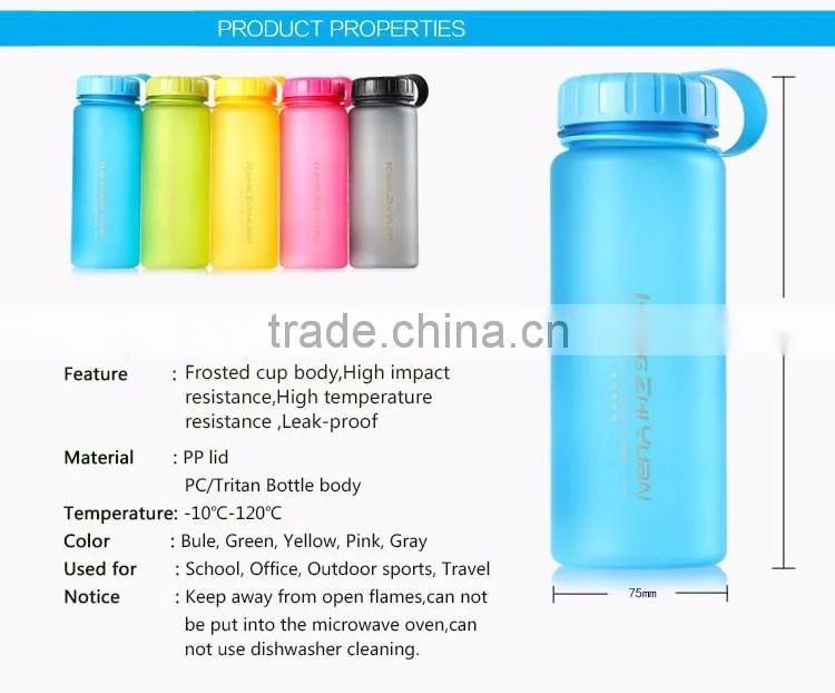 22oz Plastic Cup School Bike Drinking Shaker Water Bottle for Kids