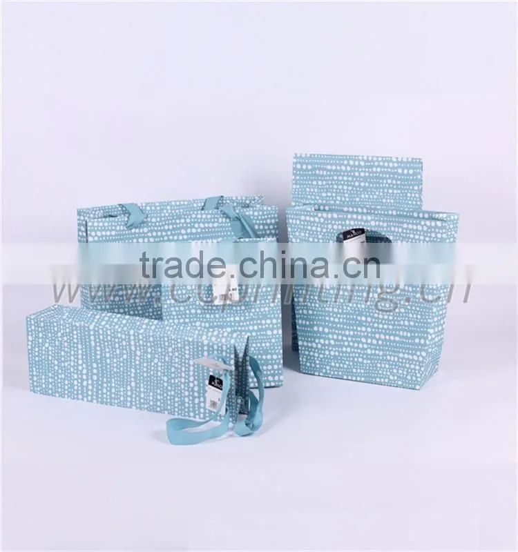 Custom Handle Printed Paper Shopping Bag With Logo Design