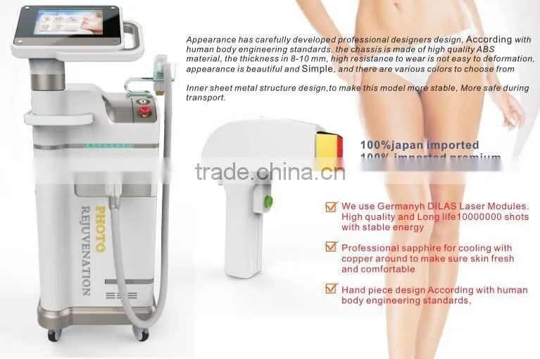 Super Cooling! 808 Diode Laser Cold Permanent Hair Removal / Diode Laser Hair Removal Machine