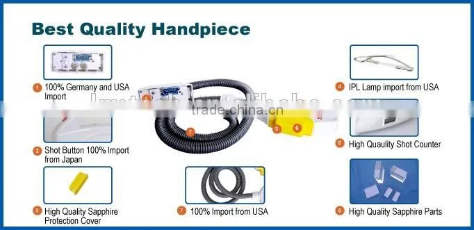 IPL laser for skin rejuvenation and hair removal 2 in 1 machine