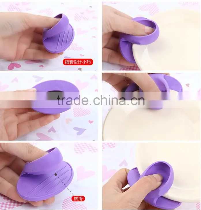 Cheap Insulated oven glove insulation pads silicone microwave oven mitts finger sets