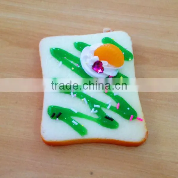 High simulation cake model / triangle artificial colorful cakes for keychain and fridge magnet