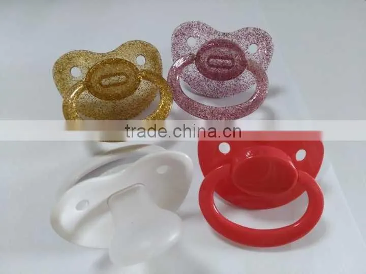 2016 New Color Large Funny Silicone Adult Baby Pacifier With Big plush Size Nipple Teat