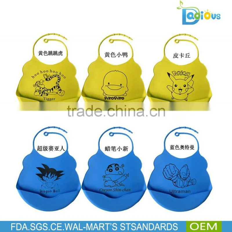 China baby bib manufacturer 2016 new arrival cotton bandana baby bib waterproof silicone baby bib