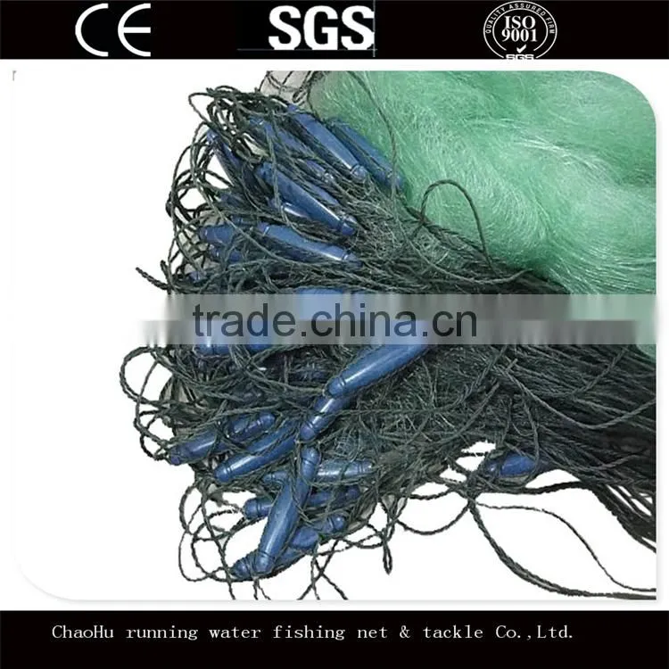Big Float Green Nylon Three Layer Monofilament Gill Nets
