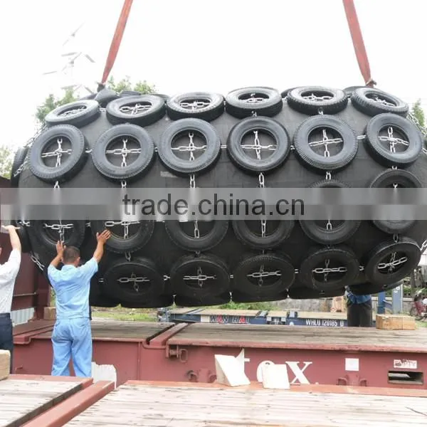 CCS BV approved Marine pneumatic rubber fender for ship use