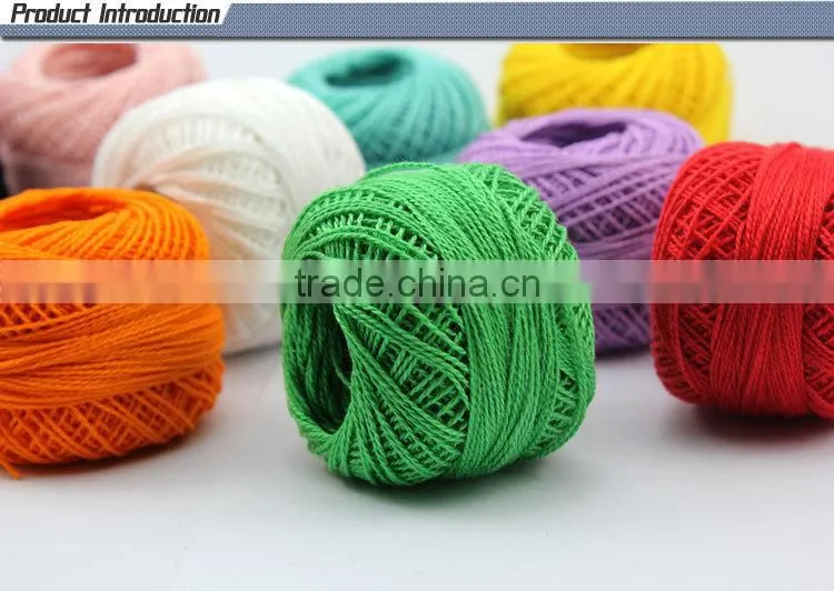 high quality cotton pearl ball thread in paper box