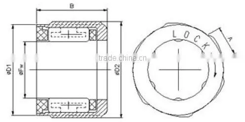 1WC 0608 One Way Needle Bearing as machine parts in Competitive Price