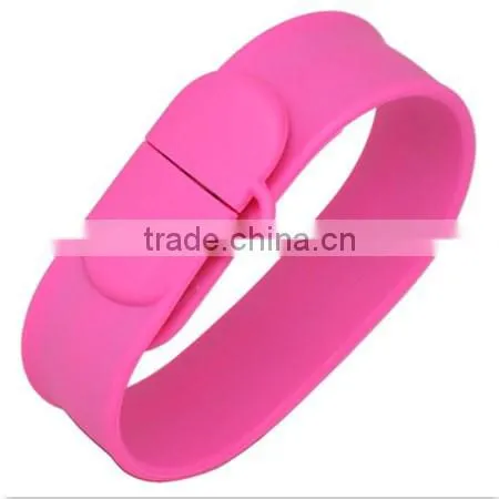 Fashionable Silicon Rubber USB Wrist Band