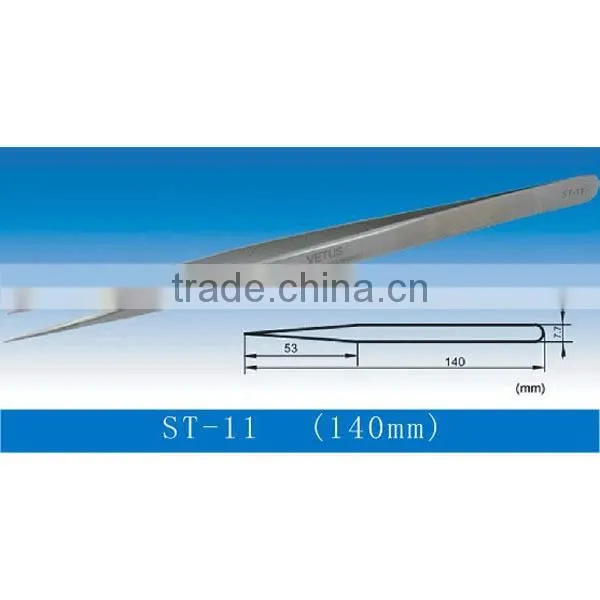 Vetus Stainless Steel Straight Tweezers factory & manufacturer & supplier