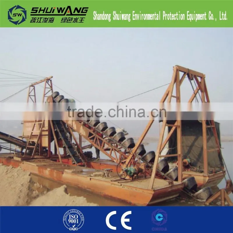 chain bucket sand/alluvial mining dredger sea sand dredger