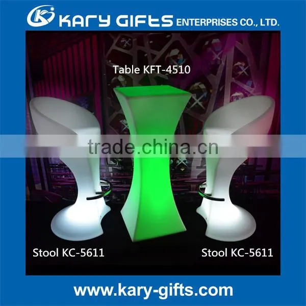 cocktail party event wedding portable led light bar table