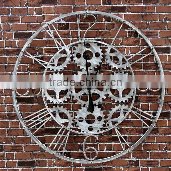 Metal Roman Numeral Clock Home decor wall clocks