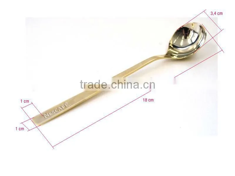 golden coffee spoon,coffee spoon,Stainless steel coffee spoon