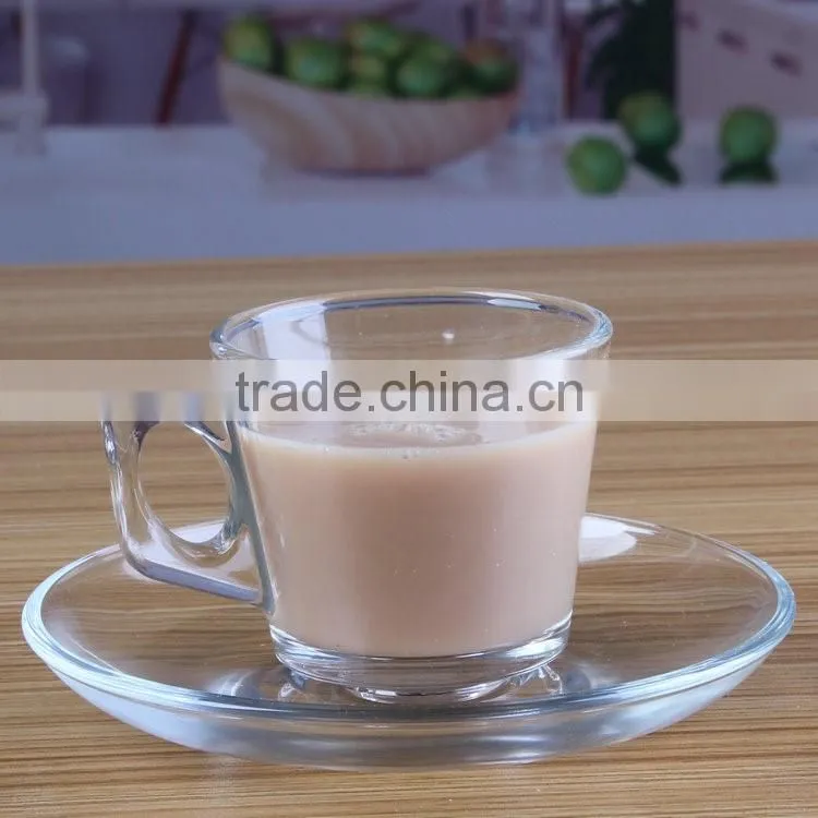 glass tea cup and saucer wholesale turkish coffee set coffee gift set