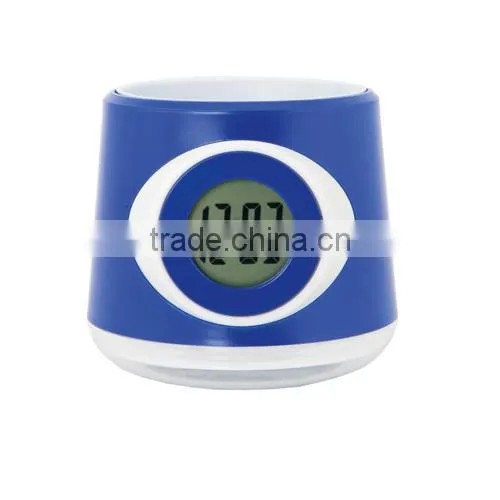 Funny colorful flowerpot with clock,digital table clock