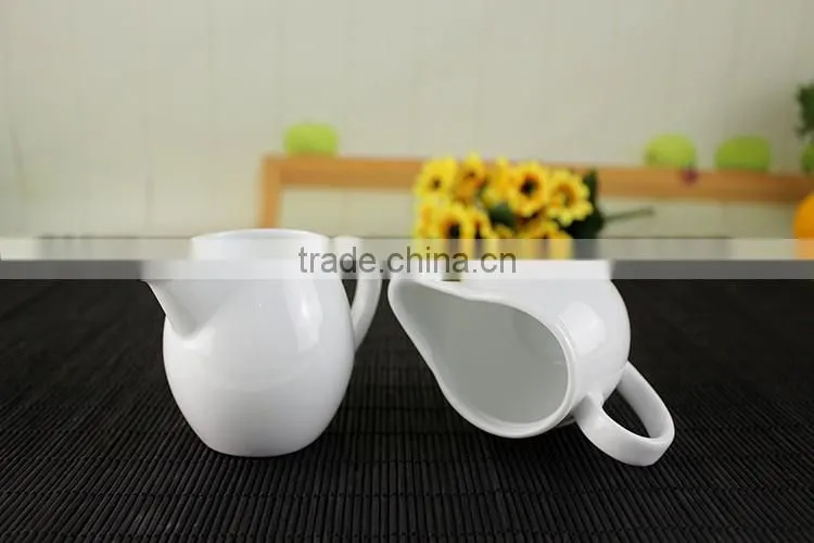 Factory direct wholesale WHITE ceramic or porcelain milk pot