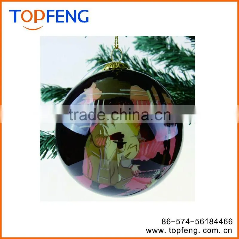 christmas ornaments glass ball/wholesale glass christmas ball inside-painting/100 wholesale clear glass christmas ball ornaments