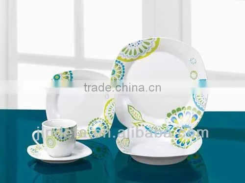 fine porcelain square 20cs dinner set