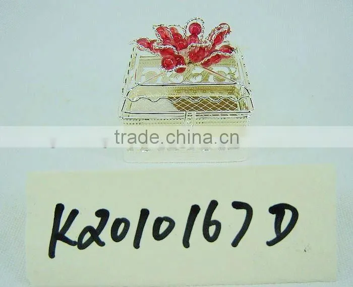 Silver Metal Decorative Gift Packing Box for holiday use