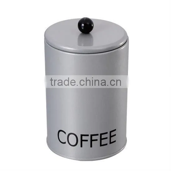 cylindrical colored sugar pot/Tea tin /coffee storage box