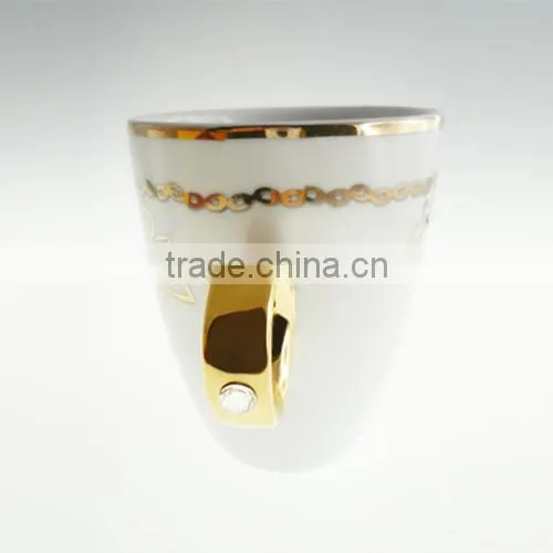 hot selling porcelain ceramic coffee tea beer magic sublimation copper mug cup