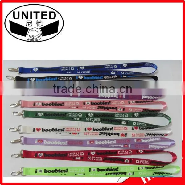 factory direct sale OEM patterned lanyard strap