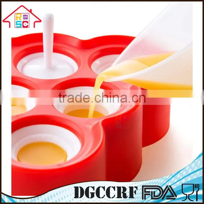 Set of 9 Silicone Mini Pop Molds Kitchen Tools Ice Cream Popsicle Maker