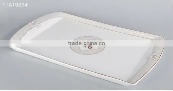 15PCS hotel white ceramic dinnerware set tableware set