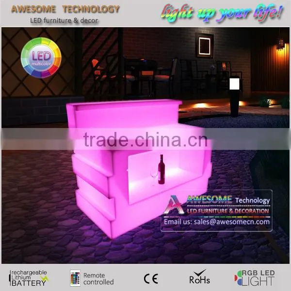2017 portable bar light up led furniture for sale
