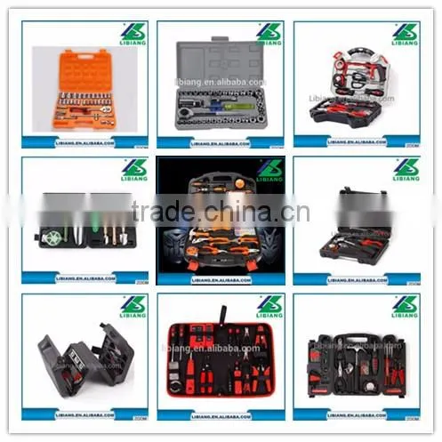 Red carbon steel multifunction repair socket wrench set