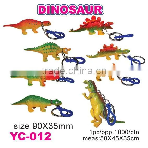 Plastic Rubber Wild Animal Keychain Toys/Giraffe Keychain/Tiger Keychain