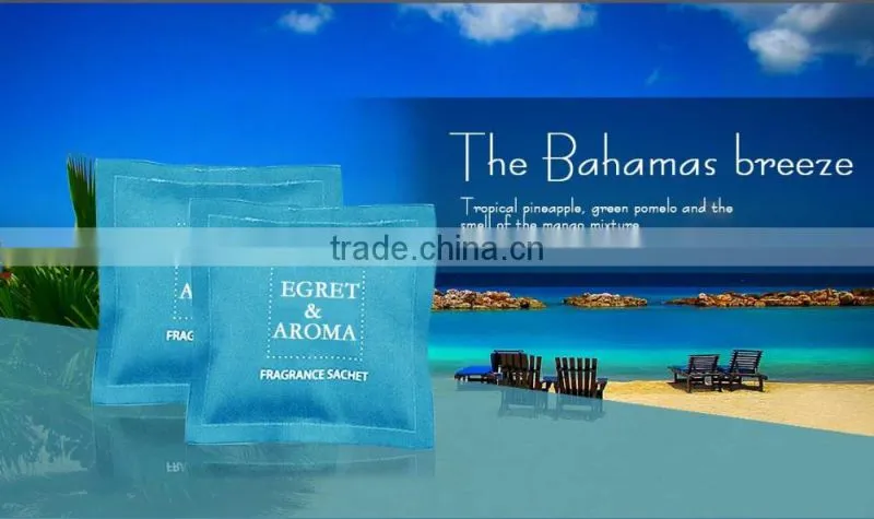 Wholesale hanging car air freshener fragrance sachet bags, satin scented aroma fragrance sachet