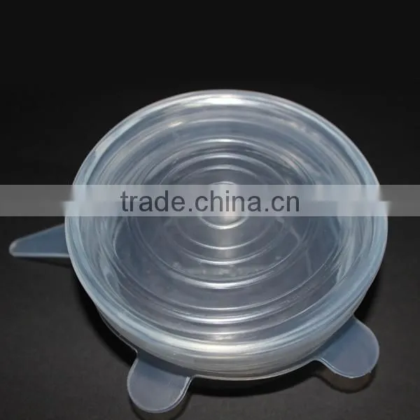 Custom Packages top quality 6 Pack Set silicone stretch cover for food