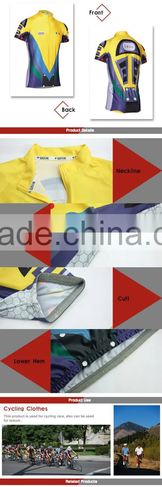 china custom coolmax 1/4 zip cycling jersey
