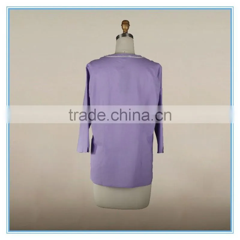 Fashion Cutting Plus Size Women Clothing Cotton Sarees Blouse Designs