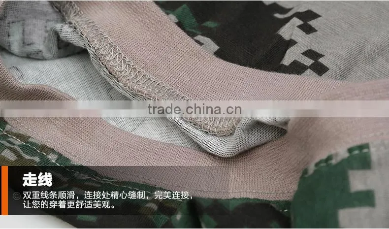 Fashion 2016 Man Casual Camouflage T-shirt Men Cotton Army Tactical Combat T Shirt Military Sport Camo Camp Mens T Shirts