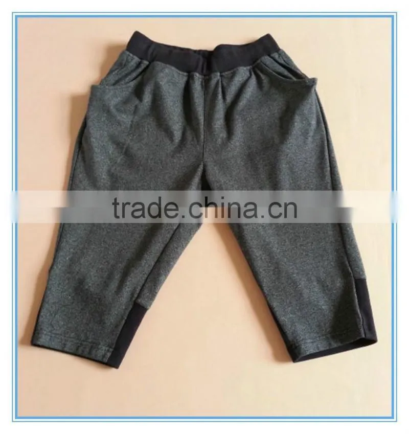 Casual wear children kids short pants, new style boys pants, 100% cotton children trousers