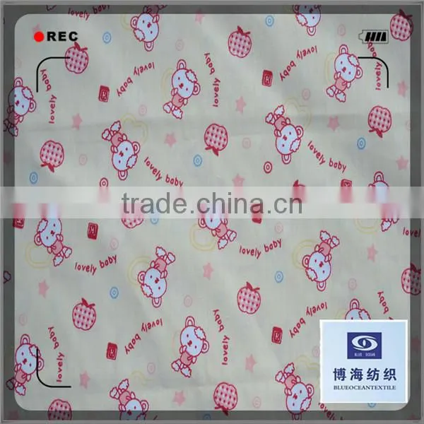 cartoon pigment print 65% 35% tc pocketing fabric